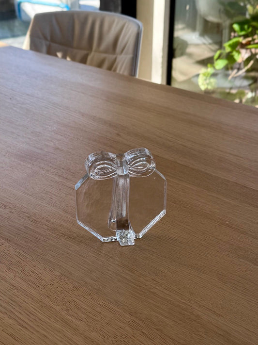 Wiesenthal Hutte Solid Glass Single Stem Vase, West Germany, 1970s