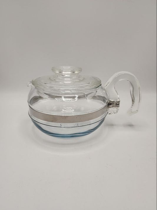 Vintage Pyrex Flame Ware Glass Teapot