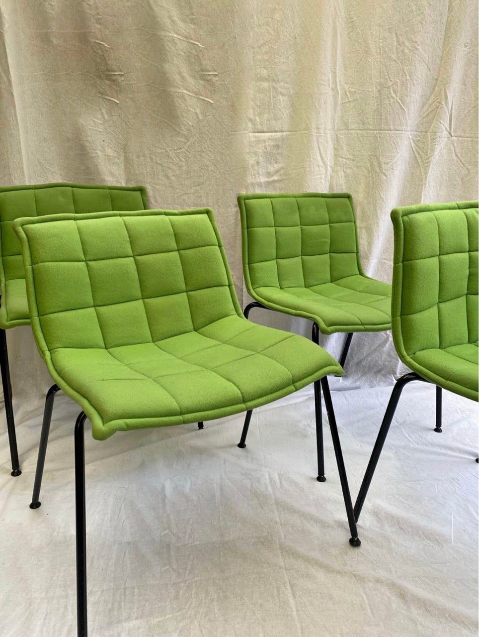 Set of 4 'Puffy' Dining Chairs