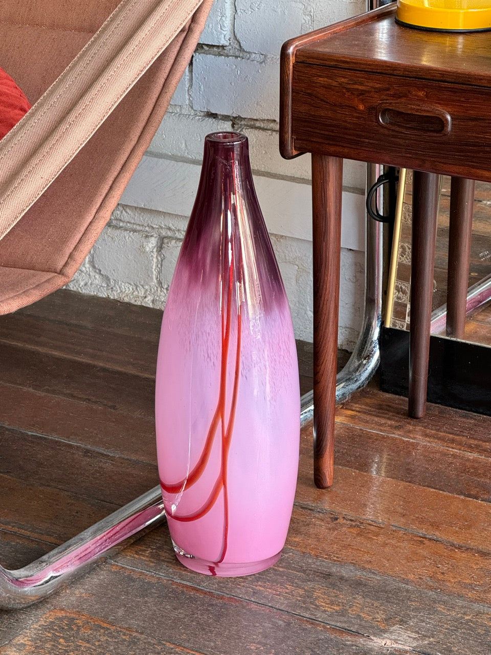 Large Studio Art Glass Vase