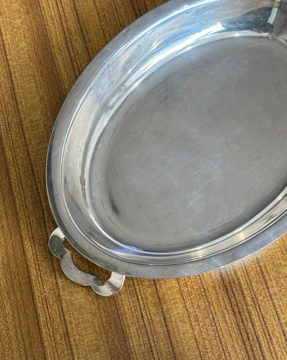 Vintage Silver Metal Tray