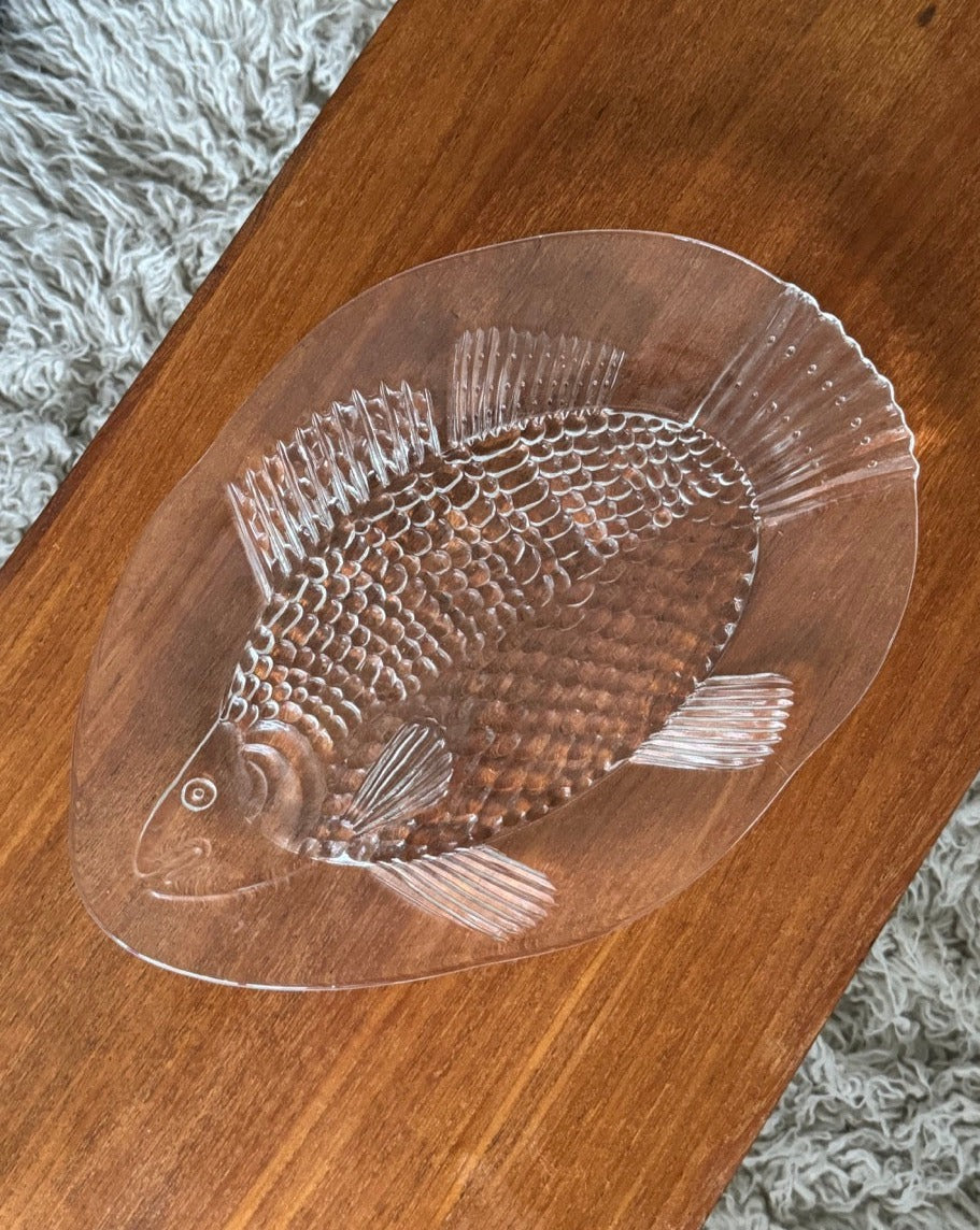 Fish Platter by Nuutajärvi Glass