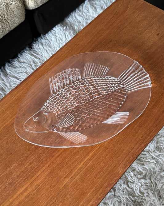 Fish Platter by Nuutajärvi Glass