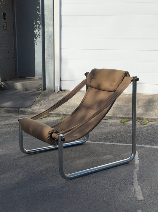 Vintage Sling Lounge Chair by Pluto