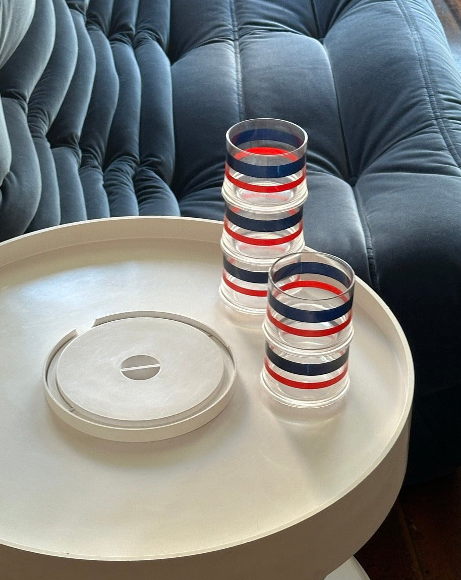 Set of 5 Vintage Guzzini Cups by Luigi Massoni