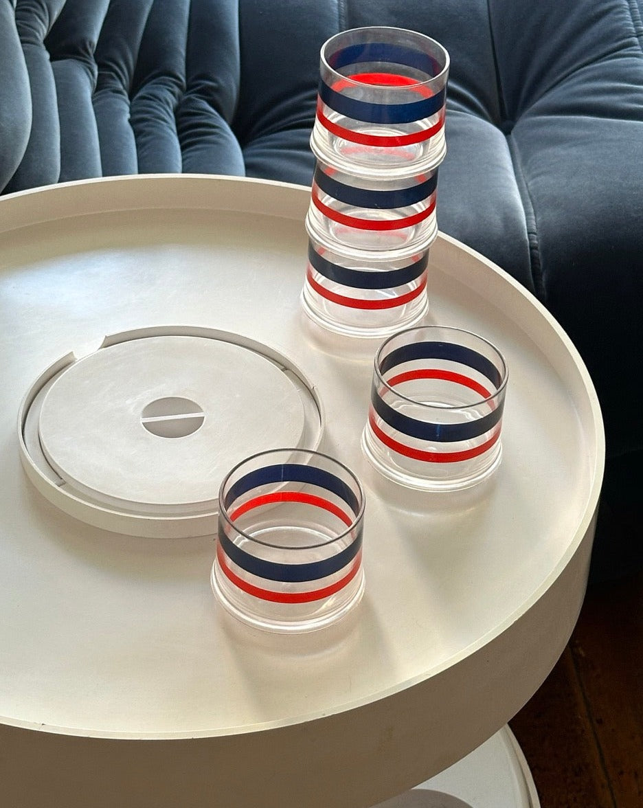 Set of 5 Vintage Guzzini Cups by Luigi Massoni