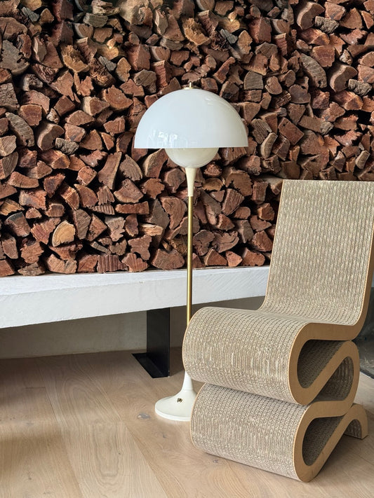 A Danish Trixel Floor Lamp, designed by Bent Karlby for Lyfa, Denmark, 1960s