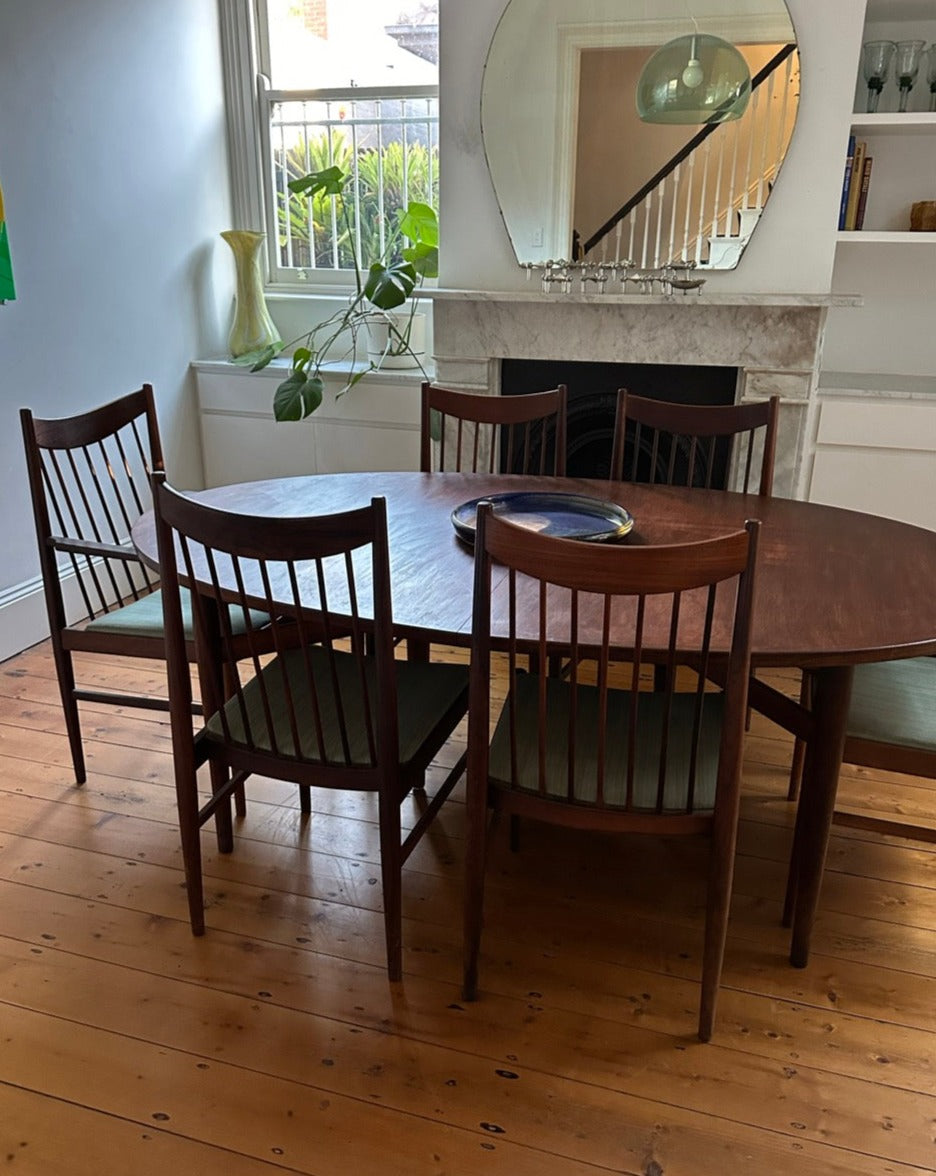 Set of 8 Dining Chairs, model 422 designed by Arne Vodder, Denmark, 1960s