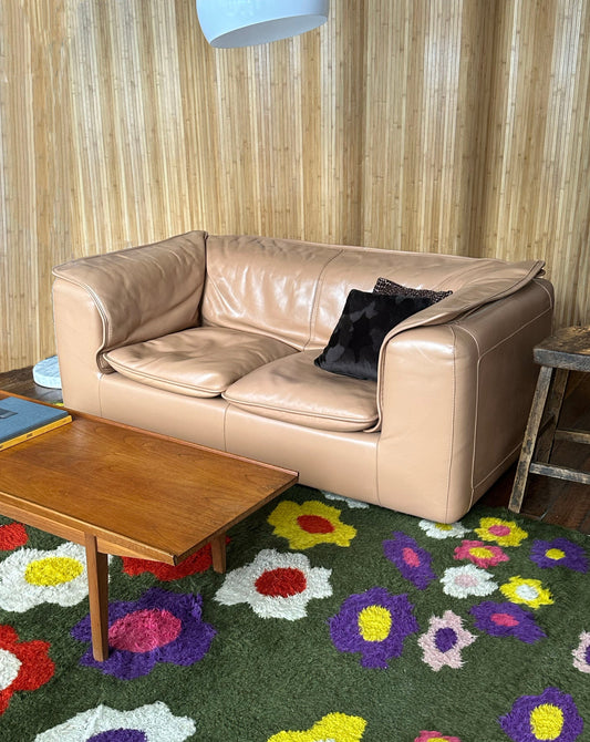 Italian Leather 2 Seater Sofa