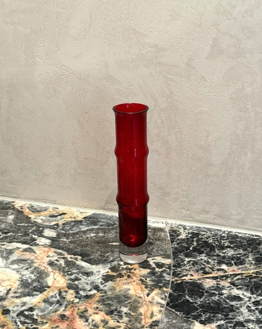Vintage Aseda Bamboo Glass Vase