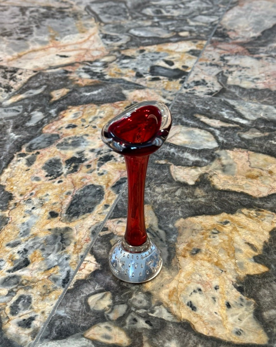 Handblown Art Glass Bud Vase by Aseda