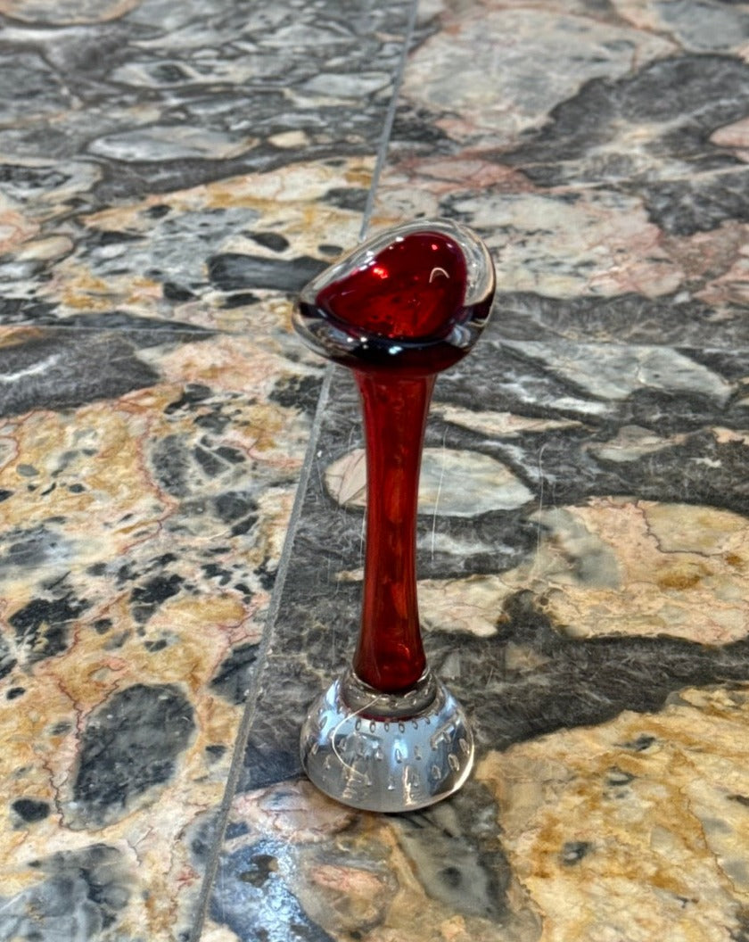 Handblown Art Glass Bud Vase by Aseda