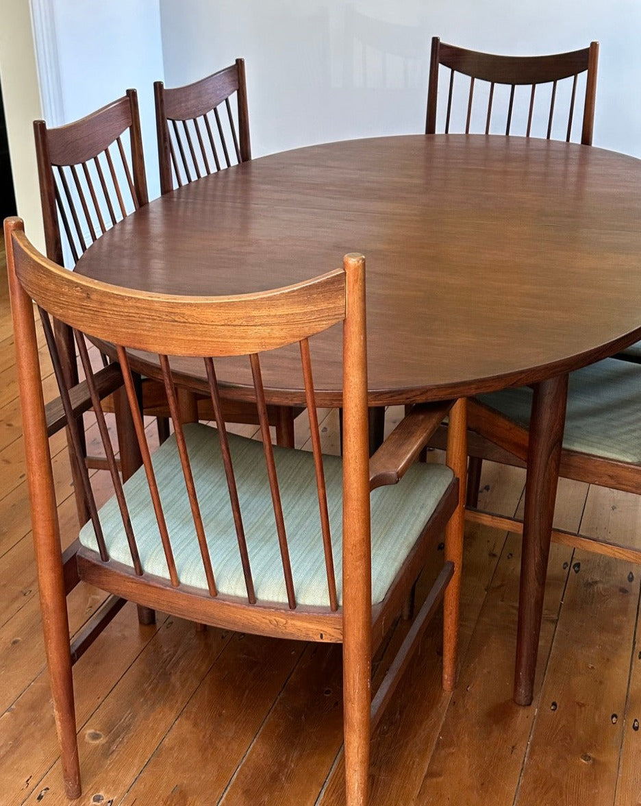 Set of 8 Dining Chairs, model 422 designed by Arne Vodder, Denmark, 1960s