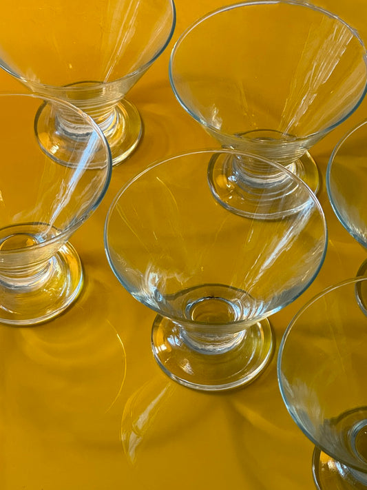 Set of 6 Vintage Pasabahce Cocktail Glasses