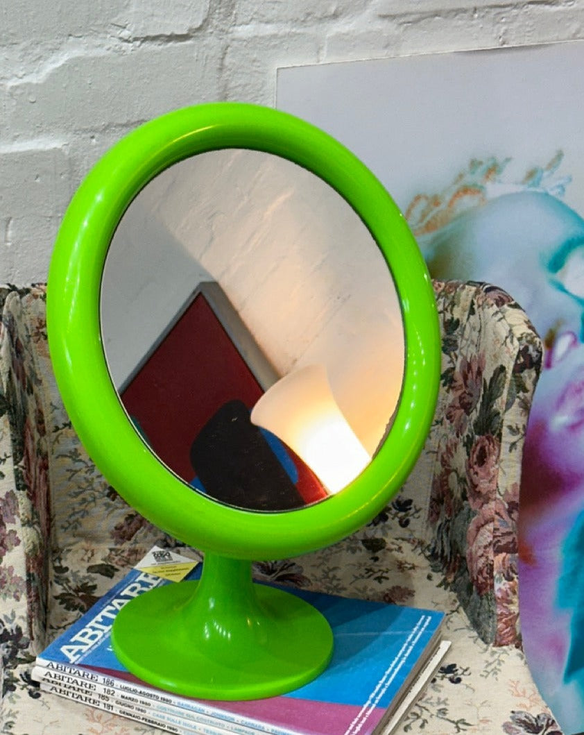 1970s Green Vanity Mirror