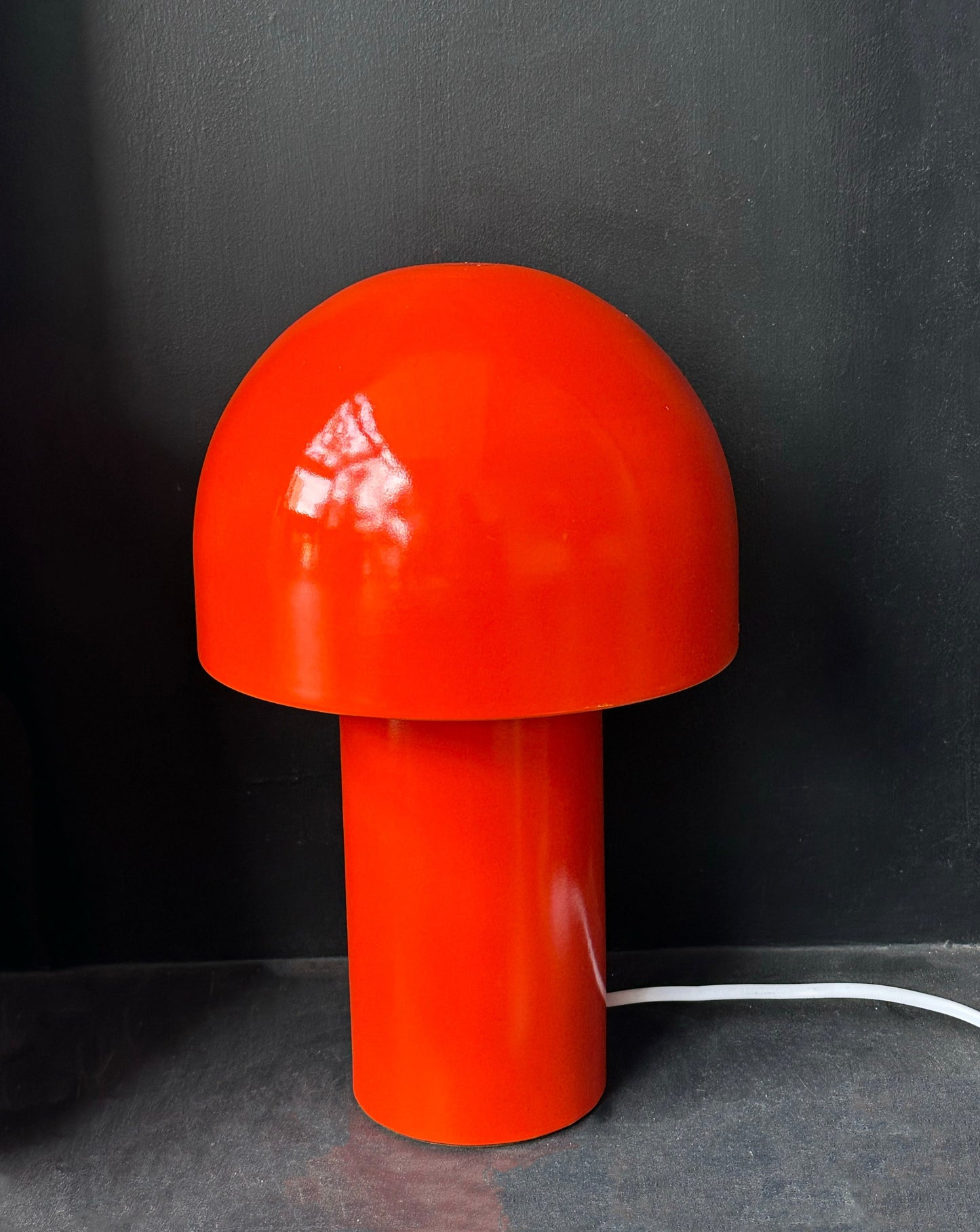Orange Mushroom Lamp