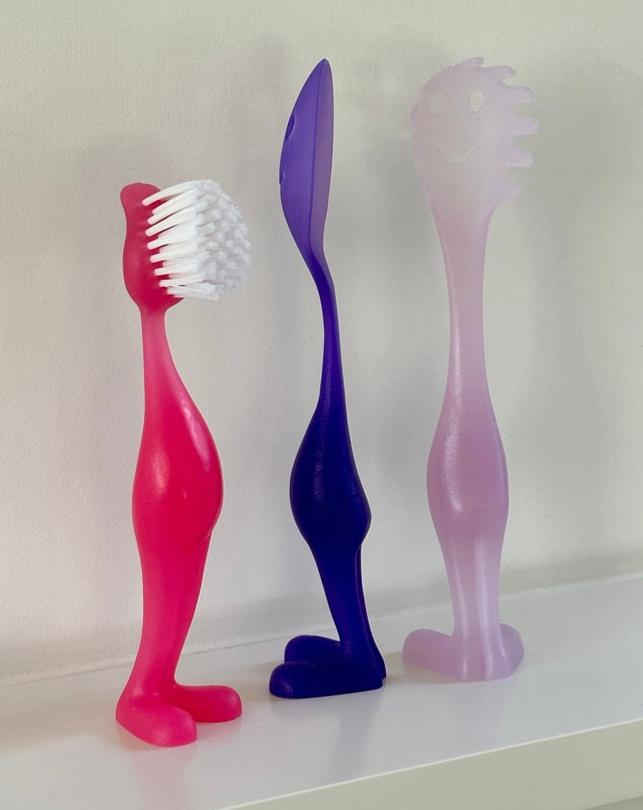 Toothbrush Rattle Koziol Gina People Servers and Brush – Didi and Dora