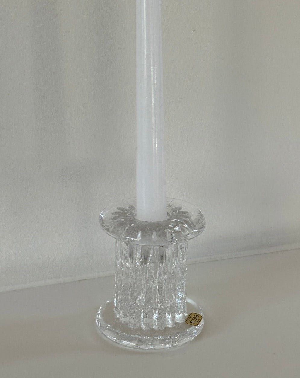 Kosta Boda Crystal Candlestick