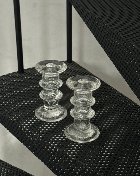Pair of Luminarc Nordic Candle Holders