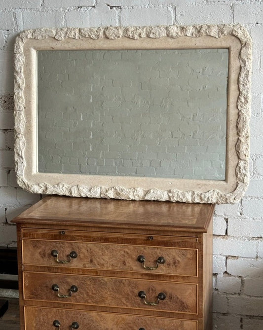 Large Vintage Stone Mirror