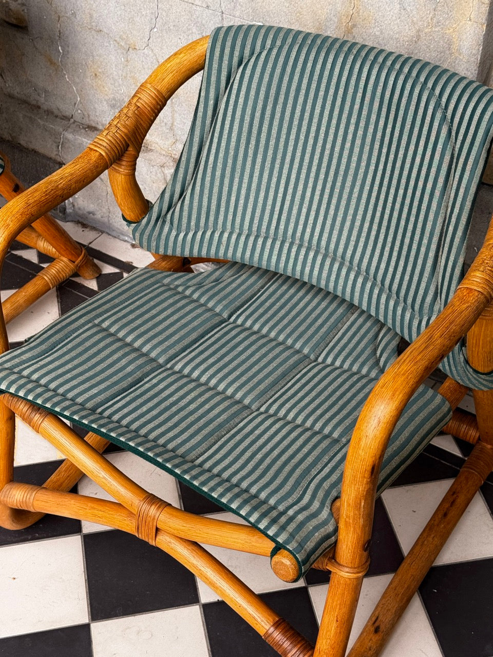 Vintage Pair of Manilla Armchairs by Horsnæs Møbelfabrik, Denmark, 1960s