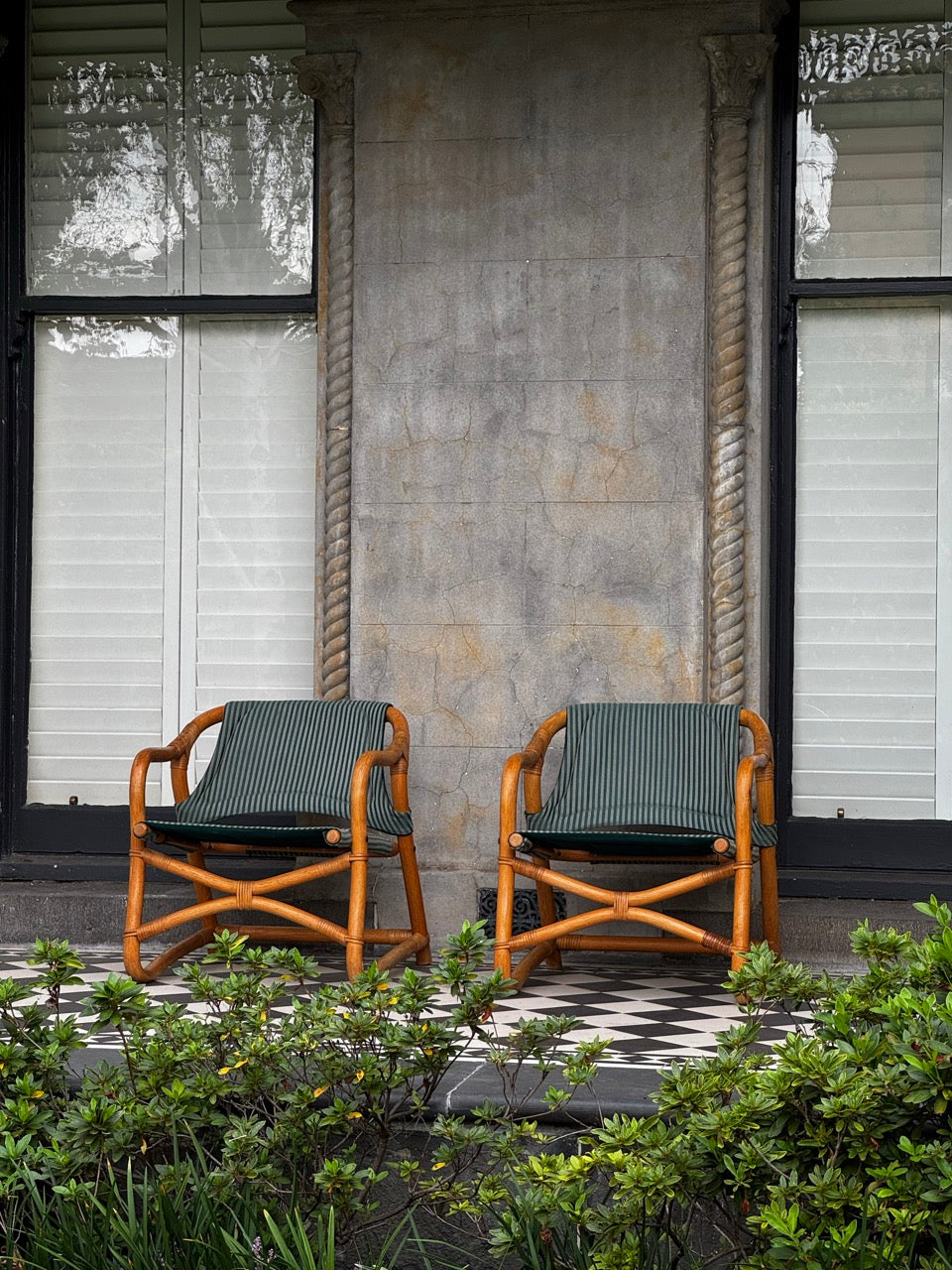Vintage Pair of Manilla Armchairs by Horsnæs Møbelfabrik, Denmark, 1960s