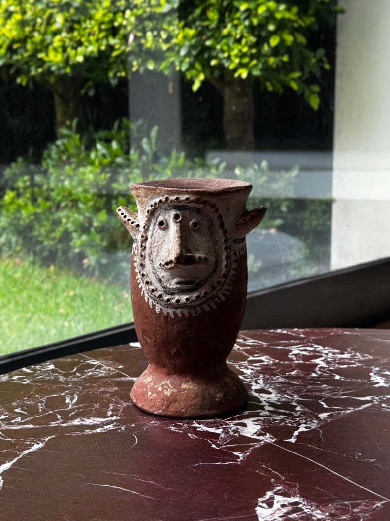 Two Figural Chambri Pottery Vases