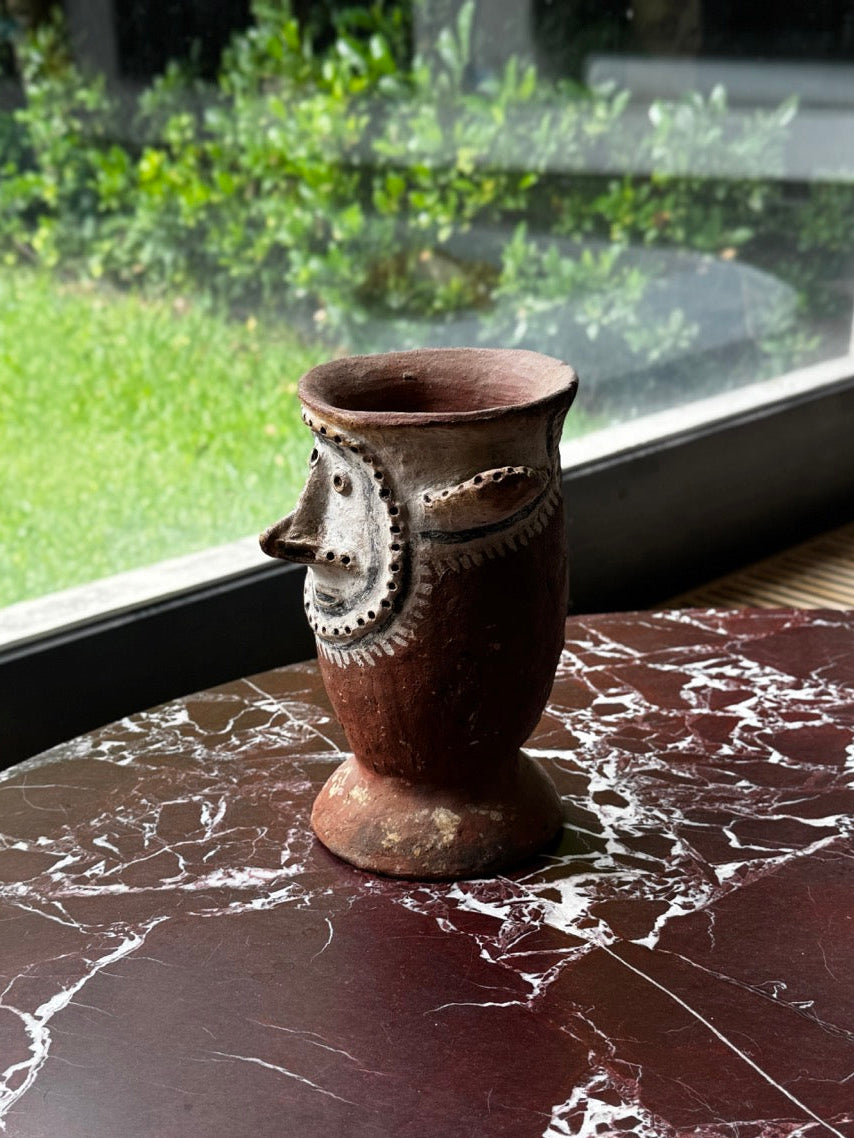 Two Figural Chambri Pottery Vases