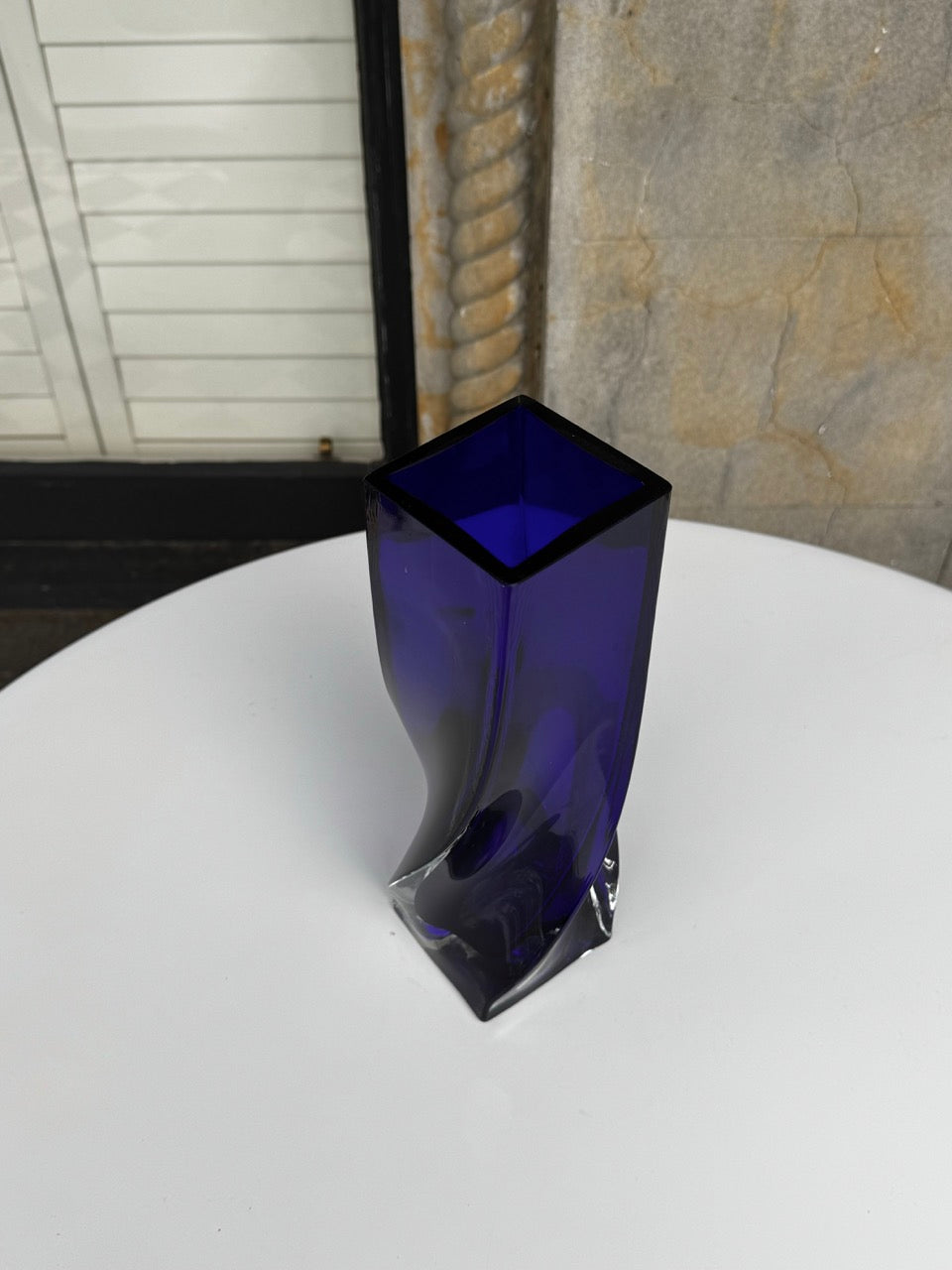 Murano Glass Twist Vase