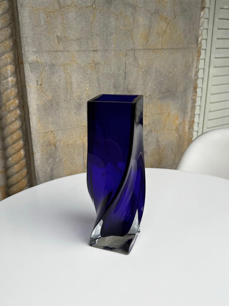 Murano Glass Twist Vase