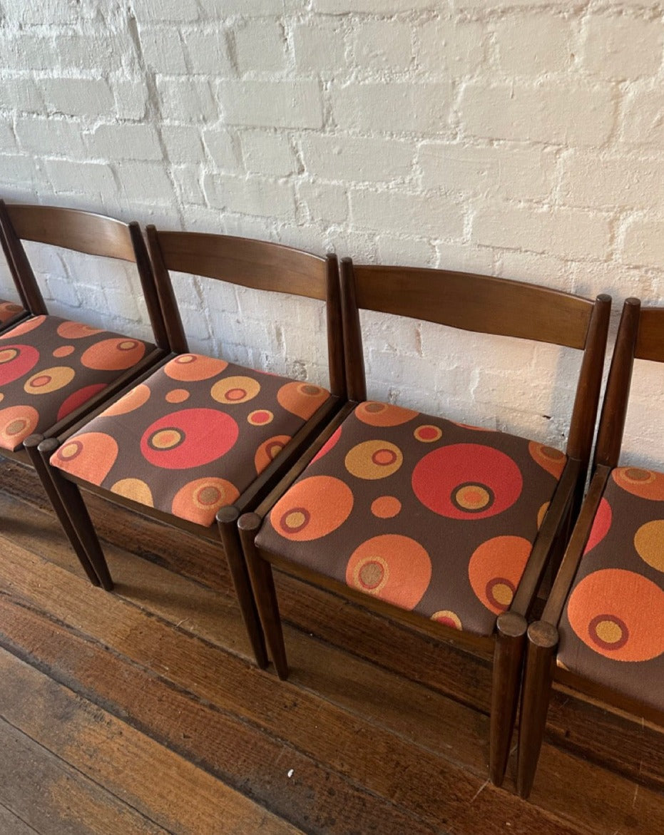 6 Vintage Danish Dining Chairs