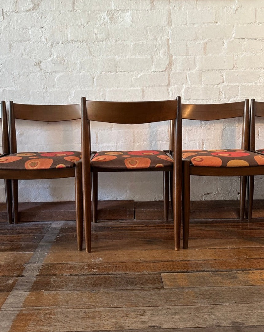 6 Vintage Danish Dining Chairs