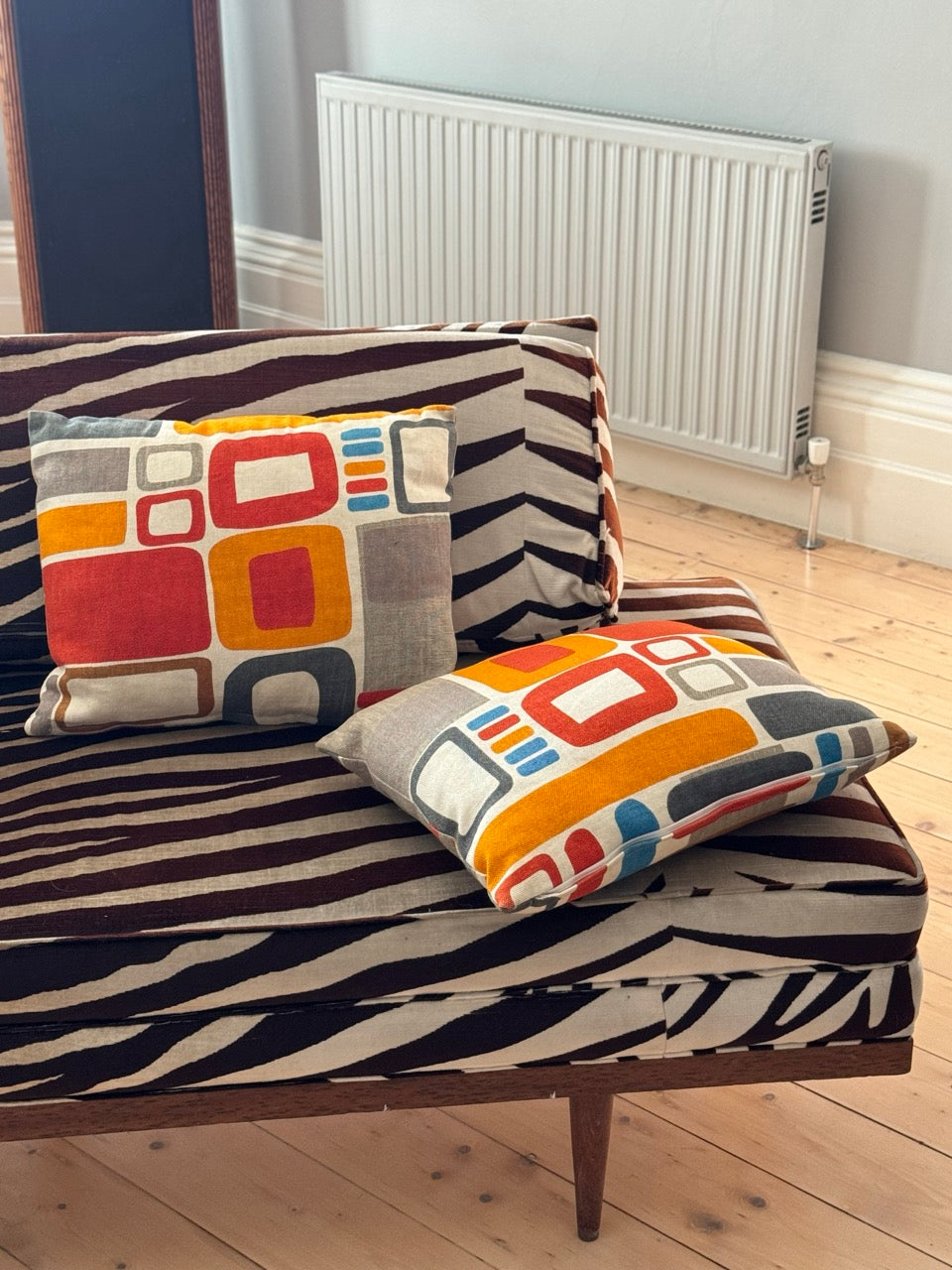 Pair of Vintage Geometric Cushions