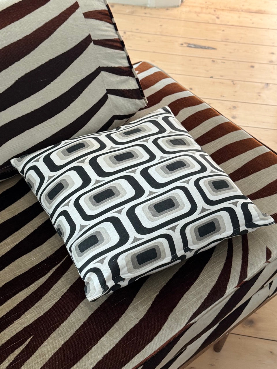 Pair of Vintage Geometric Cushions