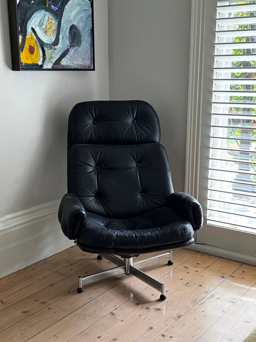 Mid Century Swivel Armchair