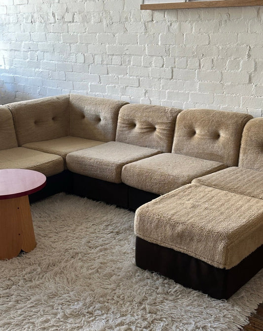 1970s Swag Seven Piece Modular Lounge