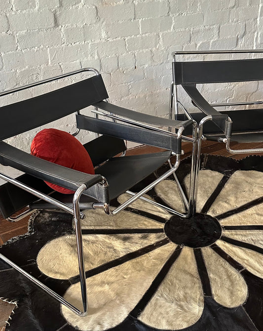 Vintage Italian Armchairs in the style of 'Wassily'
