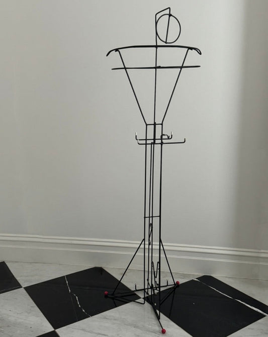 Sculptural Wireform Valet Stand