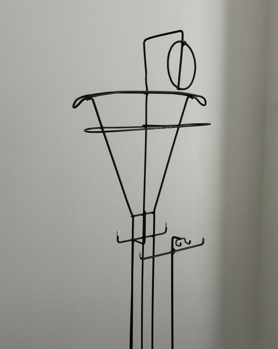 Sculptural Wireform Valet Stand