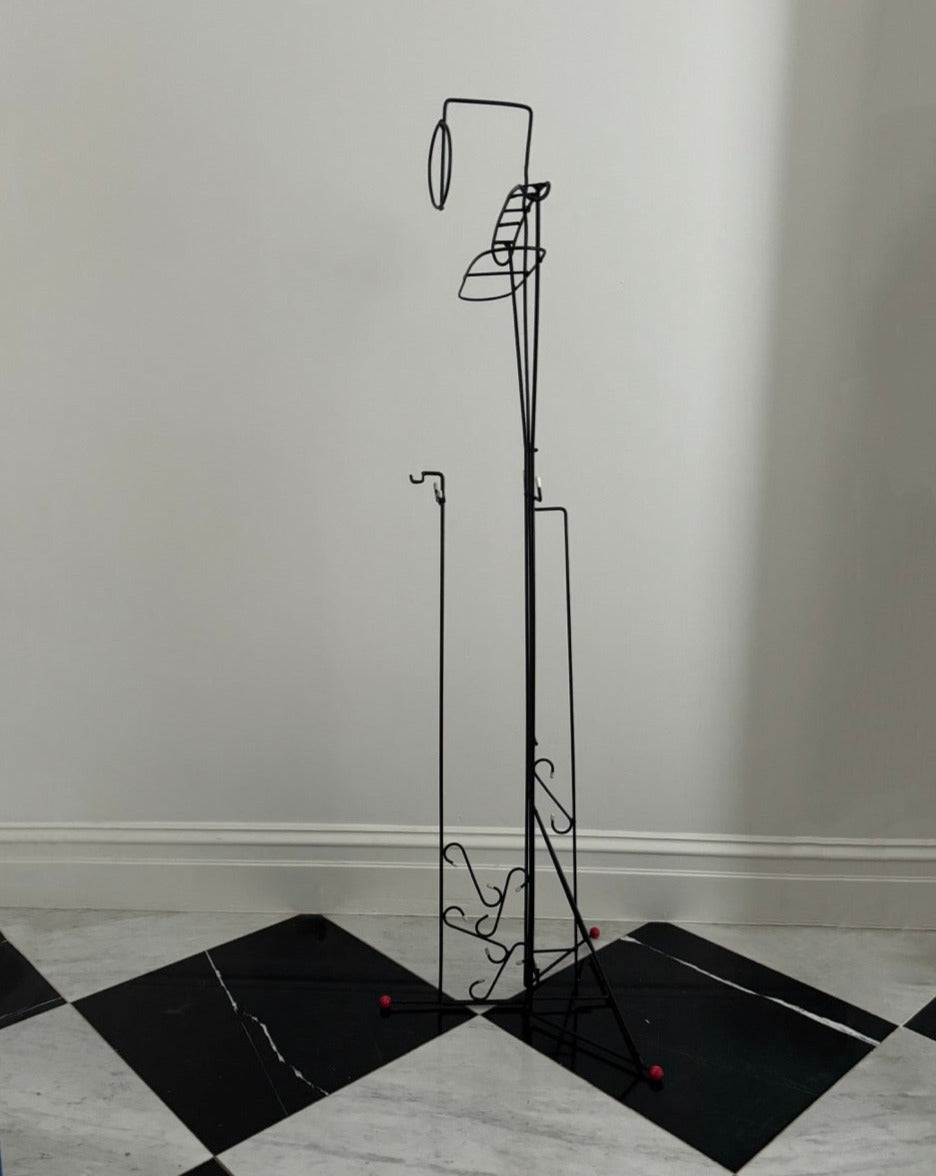 Sculptural Wireform Valet Stand