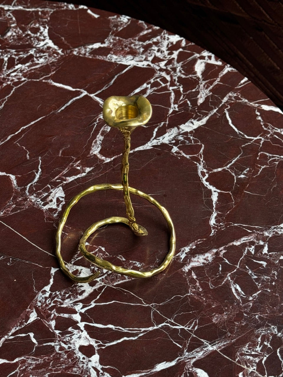 Brass Twisted Candlesticks by Mukul Goyal