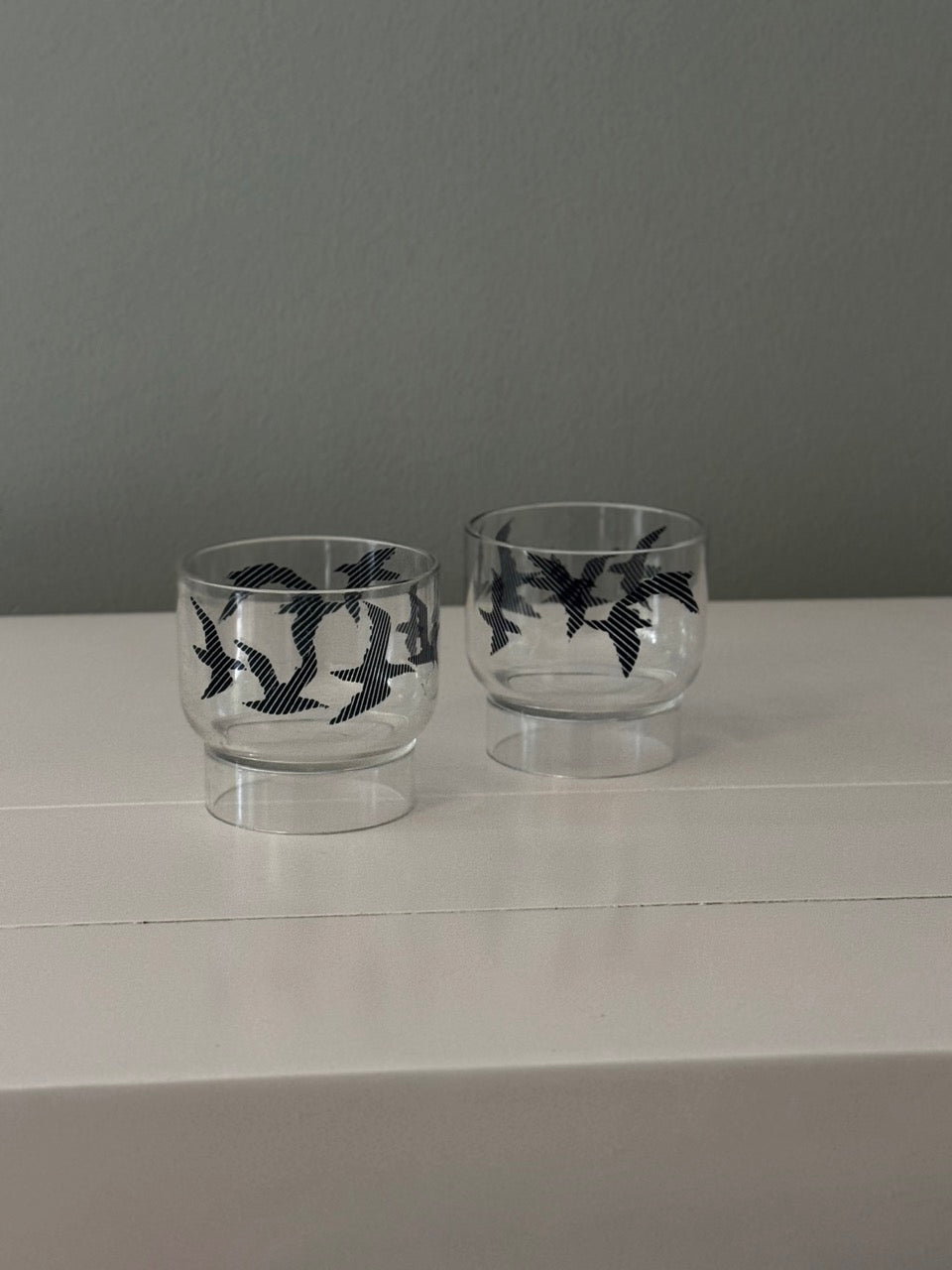 Guzzini 'Birds in Flight' Plastic Serveware Set, Italy, 1977
