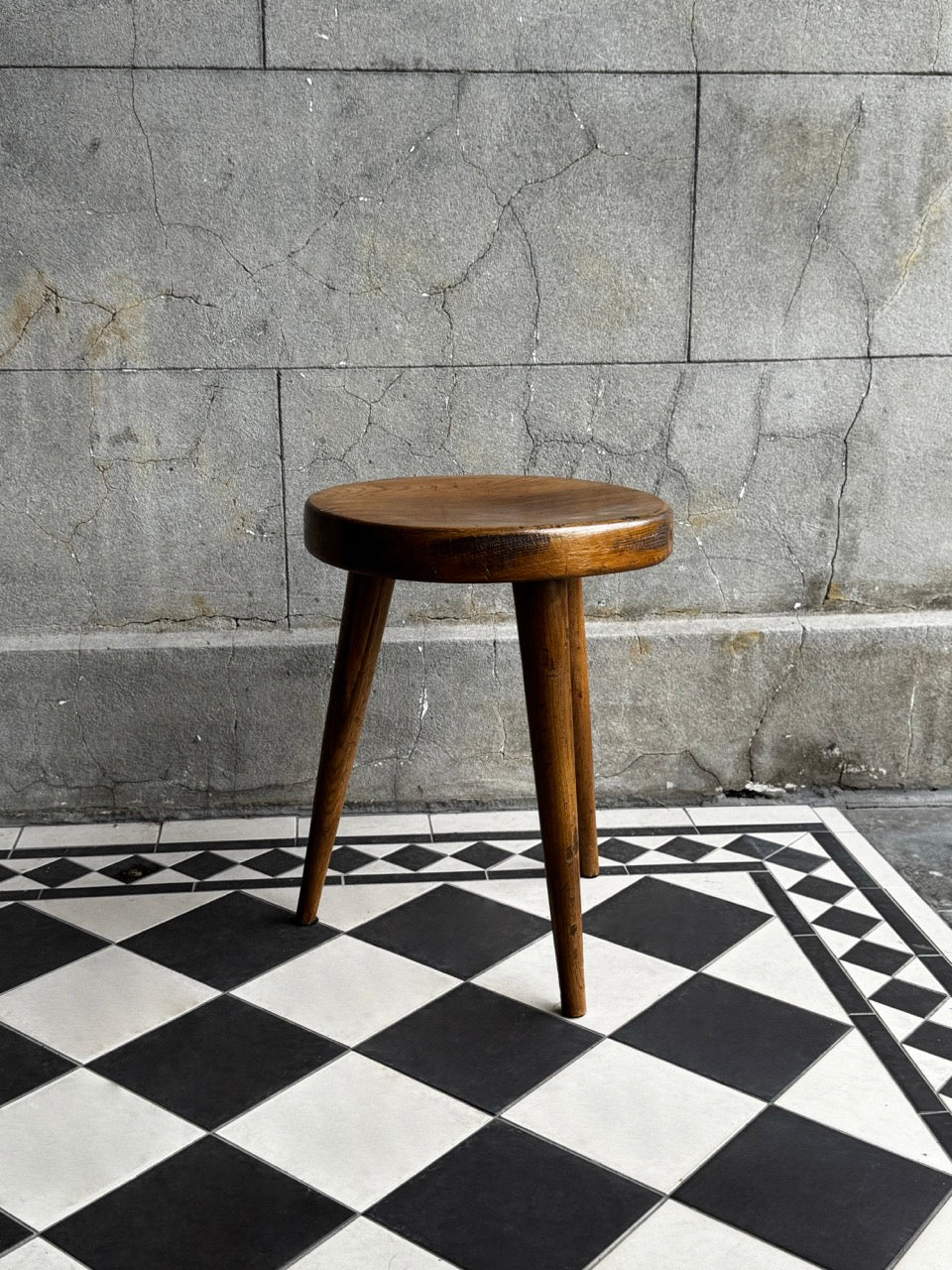 Mid Century Oak Stools
