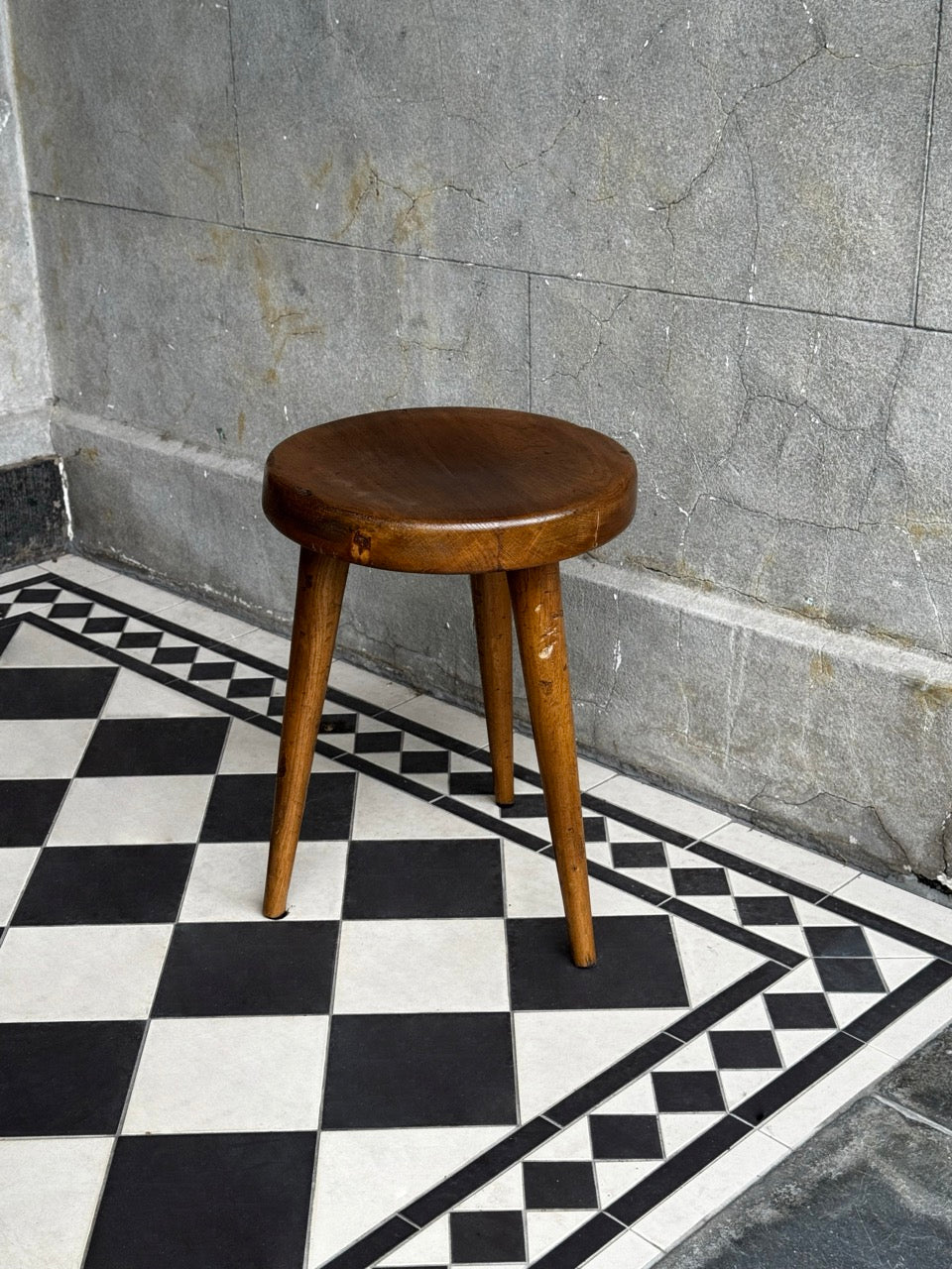 Mid Century Oak Stools