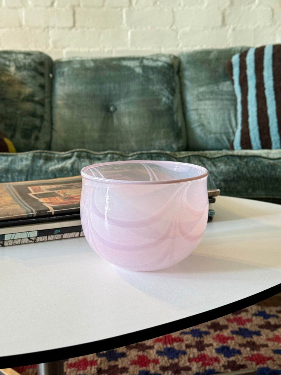 Vintage Kosta Boda Dusty Pink Bowl