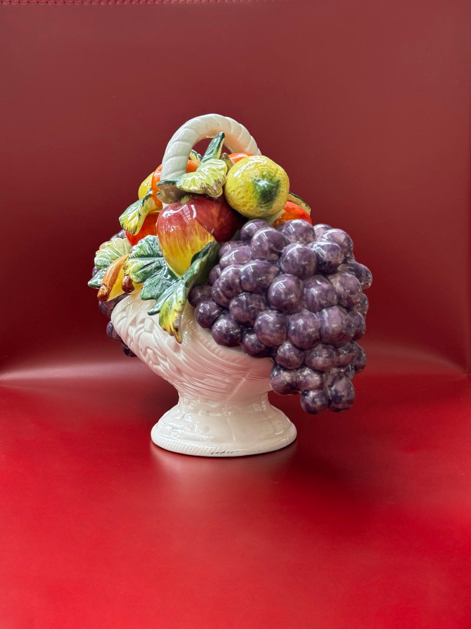 Vintage Sorrento Ceramic Fruit Basket