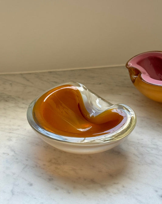 Murano Glass Cased Opalescent Bowl