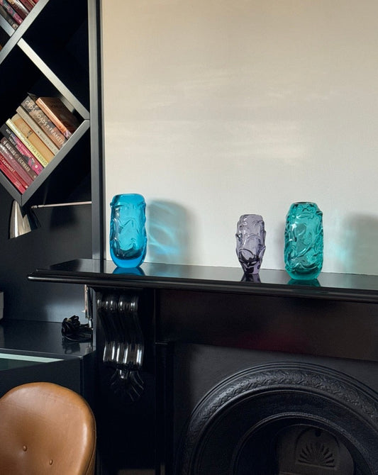 Three Crystal Vases by Jan Beranek and Josef Knizek
