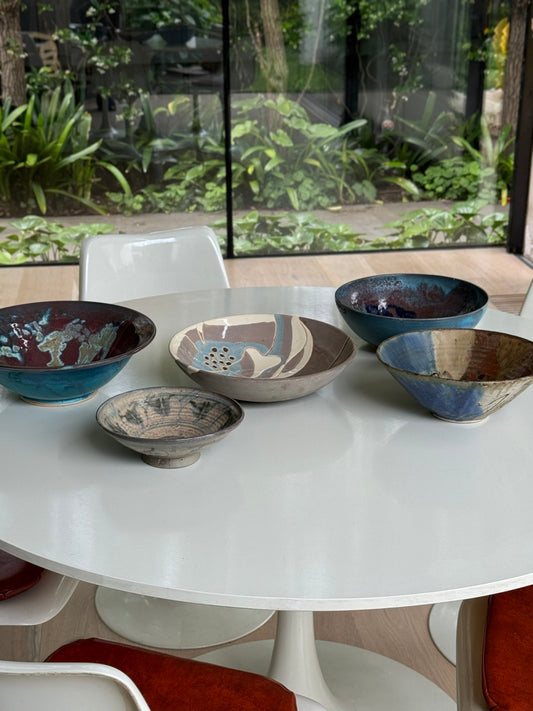 Seven Australian Studio Ceramic Bowls