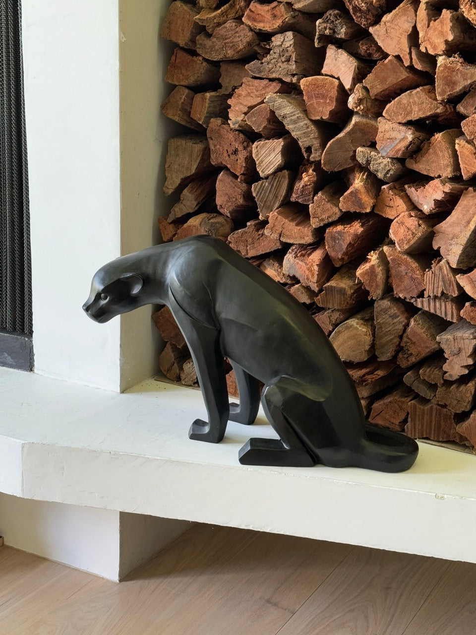 Vintage Resin Black Panthers